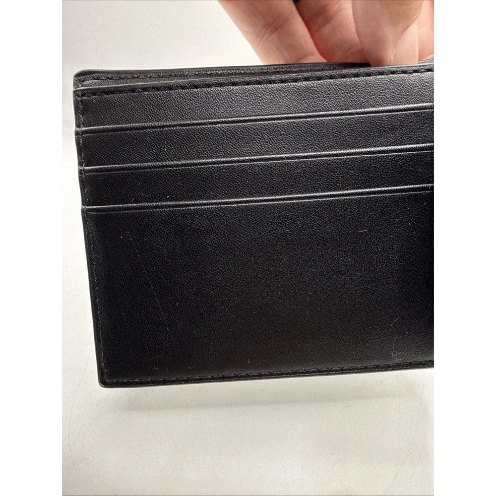 Michael‎ Kors Jet Set Mens Slim Bifold Wallet ~ MK Logo ~ Black Gray